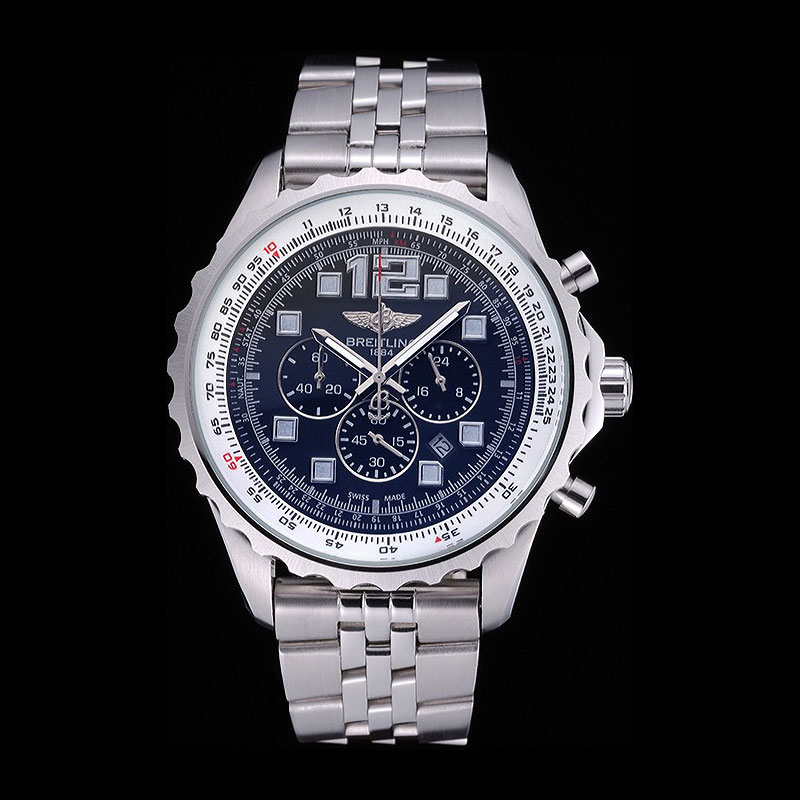 Breitling Professional Chronospace Black Dial Stainless Steel Bracelet BL5760: Image 1