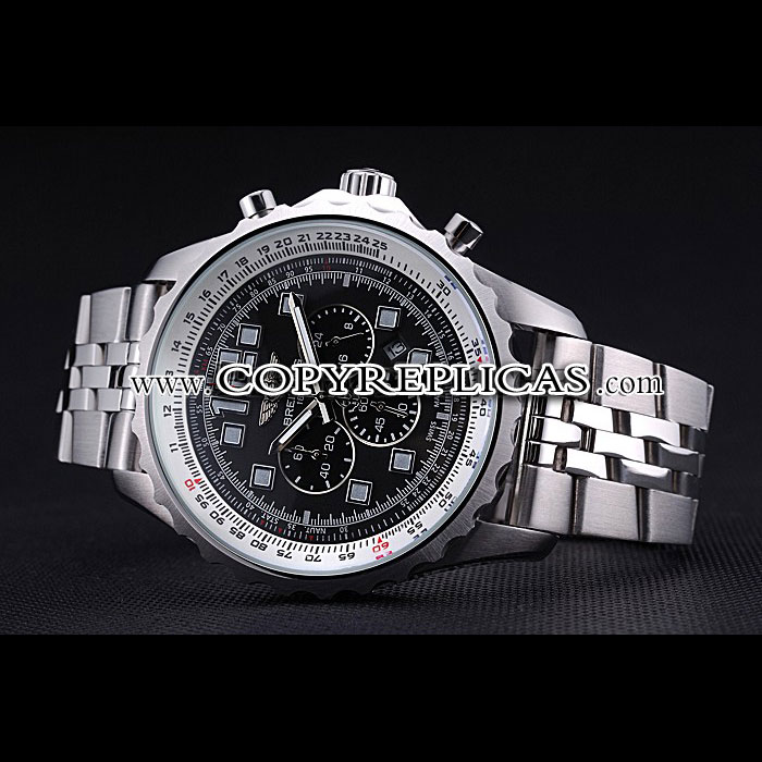 Breitling Professional Chronospace Black Dial Stainless Steel Bracelet BL5760: Image 3