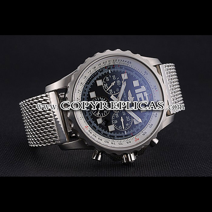 Swiss Breitling Professional Chronospace Black Dial Stainless Steel Case Bracelet BL5763: Image 2