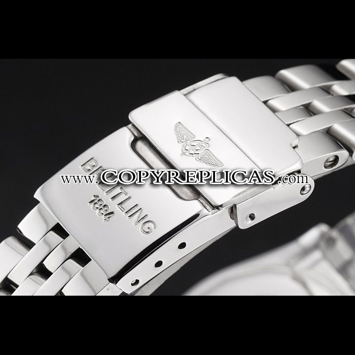 Breitling Chronomat Quartz Pink Dial Stainless Steel Case Bracelet BL5771: Image 4