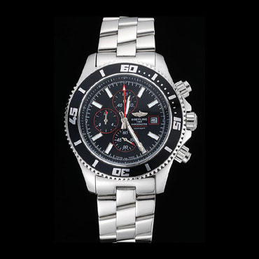 Breitling Superocean Chronograph II Black Dial Stainless Steel Bracelet BL5734