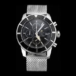 Breitling Superocean Heritage Chronographe 46 Black Dial Bezel Steel Case Bracelet BL5660