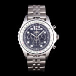 Breitling Navitimer Stainless Steel Strap Black Dial BL5756