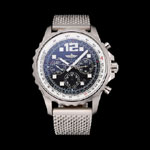 Swiss Breitling Professional Chronospace Black Dial Stainless Steel Case Bracelet BL5763