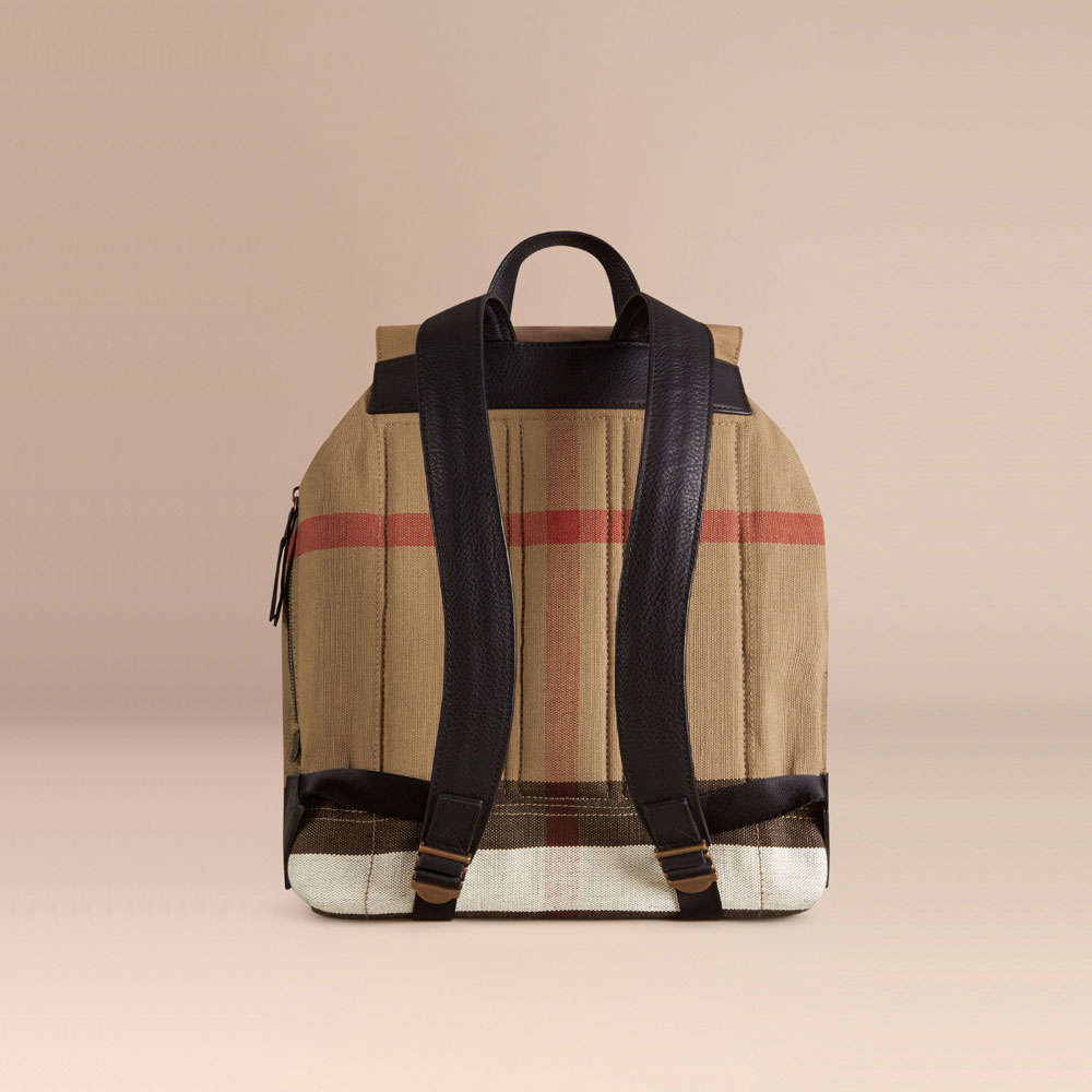 Burberry Canvas Check Backpack 39962261: Image 2