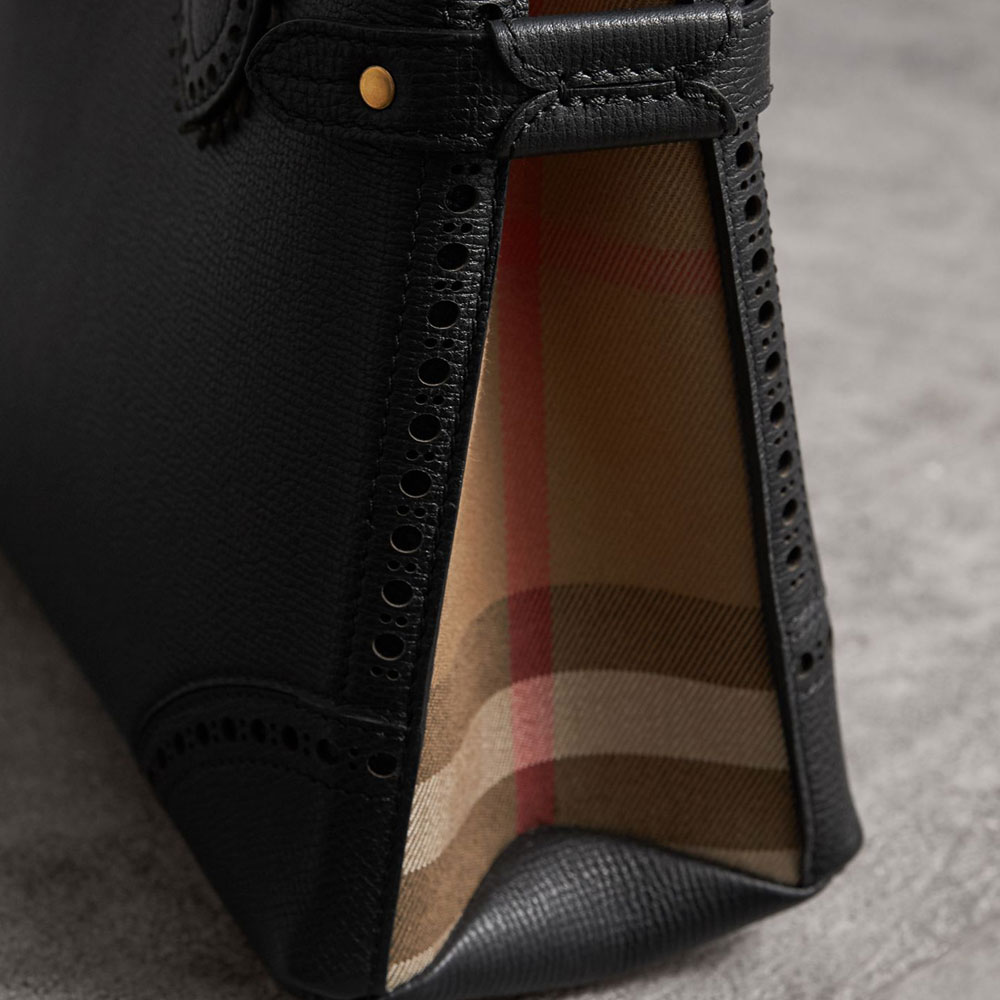 Burberry Small Banner in Brogue Detail Leather 40683401: Image 2