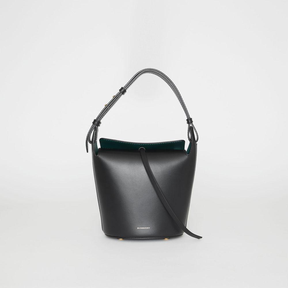 Burberry Small Leather Bucket Bag 40729321: Image 1