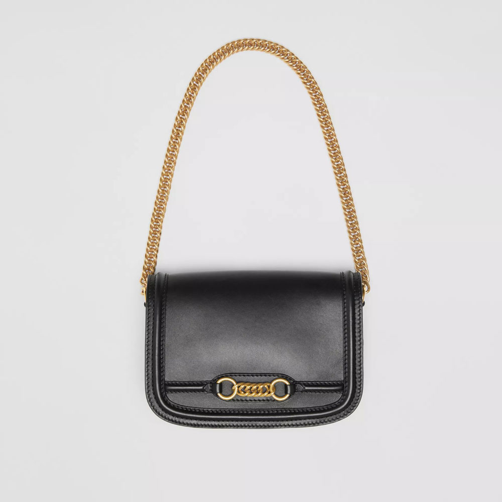 Burberry Leather Link Bag in Black 40793781: Image 2