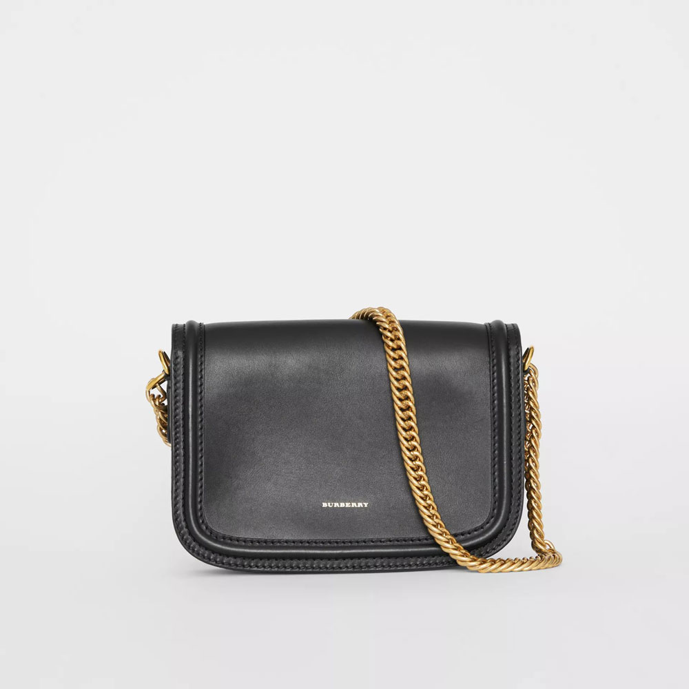 Burberry Leather Link Bag in Black 40793781: Image 4