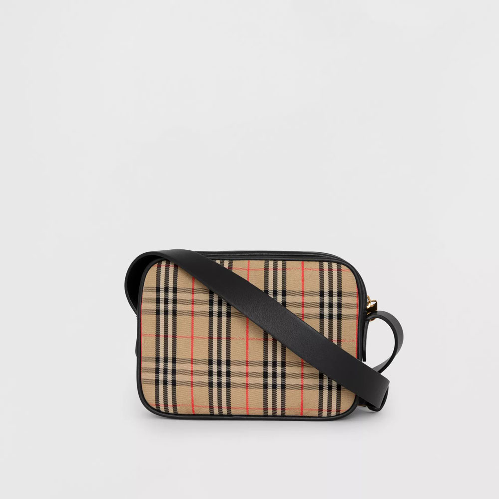 Burberry 1983 Check Link Camera Bag in Black 40799031: Image 2