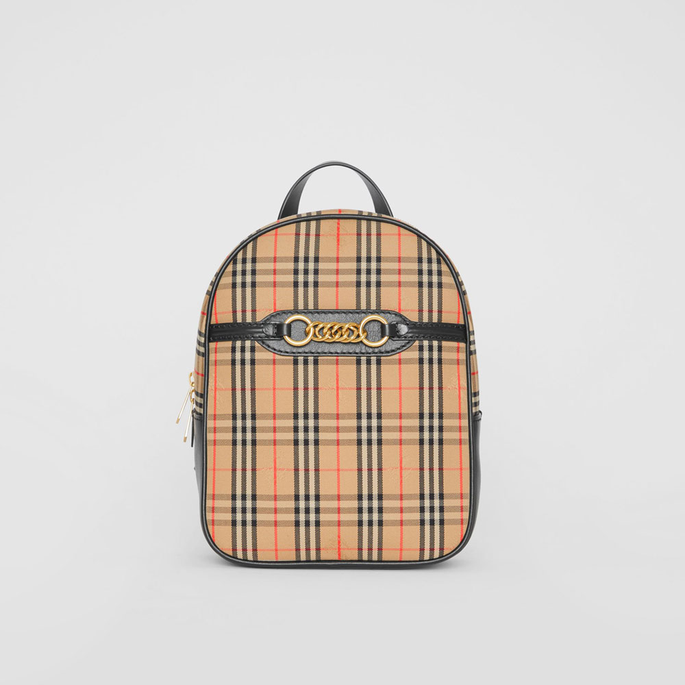 Burberry 1983 Check Link Backpack 80046531: Image 1