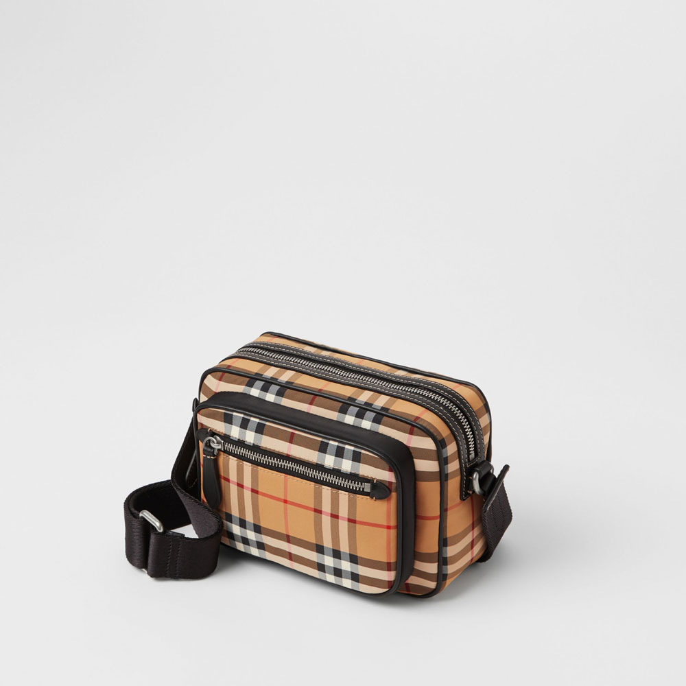 Burberry Vintage Check and Leather Crossbody Bag 80055241: Image 2