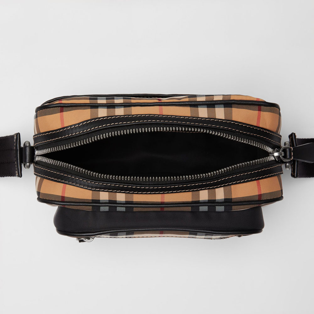 Burberry Vintage Check and Leather Crossbody Bag 80055241: Image 3