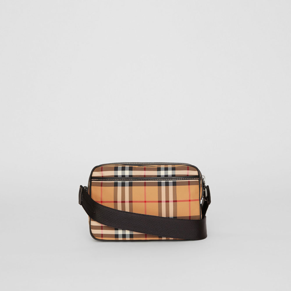 Burberry Vintage Check and Leather Crossbody Bag 80055241: Image 4