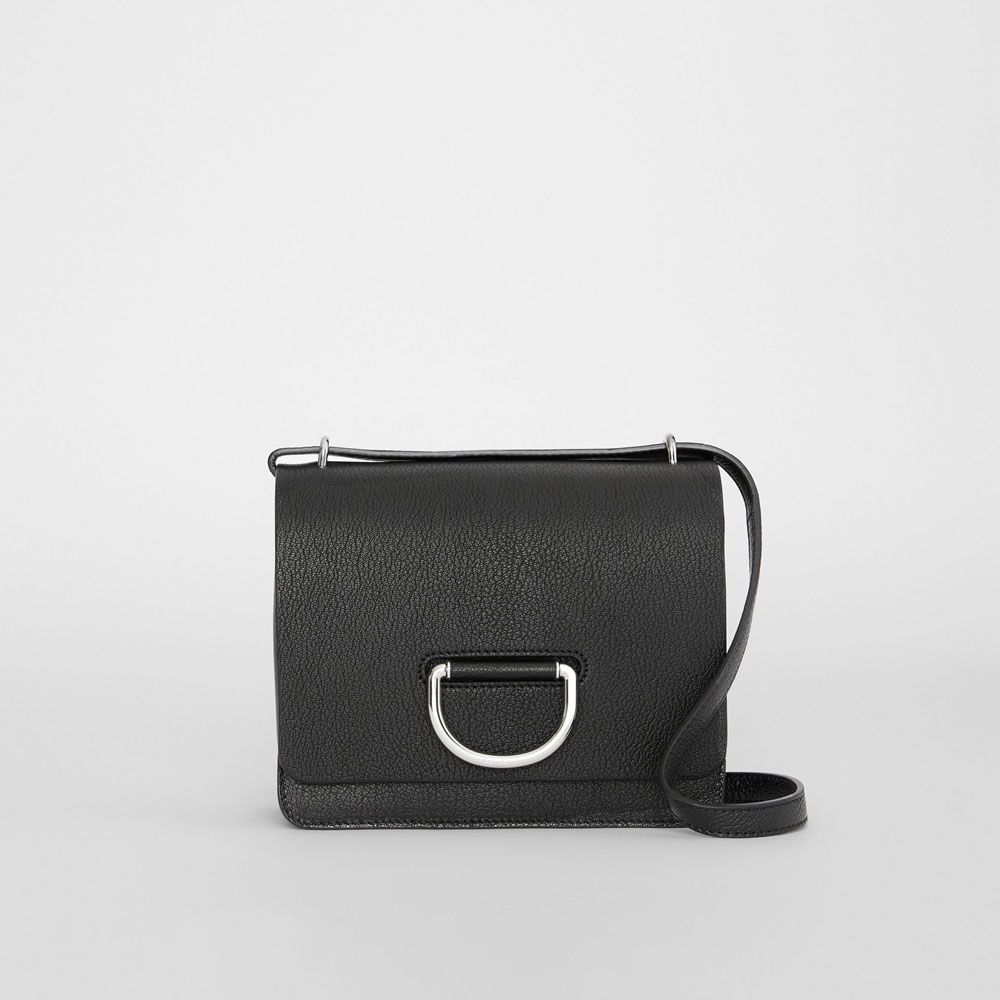 Burberry The Small Leather D-ring Bag in Black 80105401: Image 1