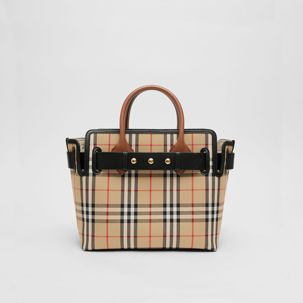 Burberry The Small Vintage Check Triple Stud Belt Bag 80187901: Image 1