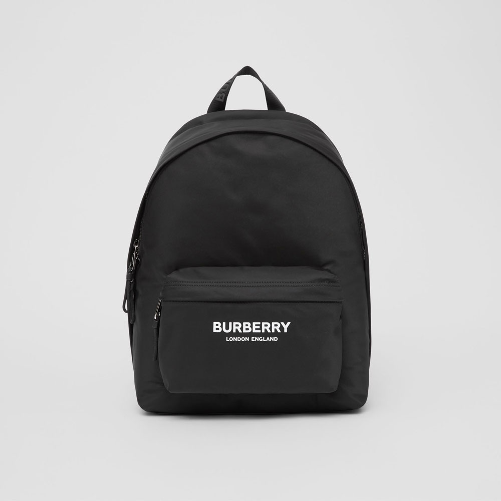 Burberry Logo Print ECONYL Backpack 80210841: Image 1