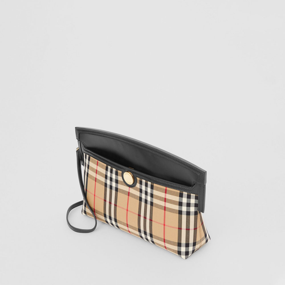 Burberry Vintage Check and Leather Society Clutch 80268361: Image 2