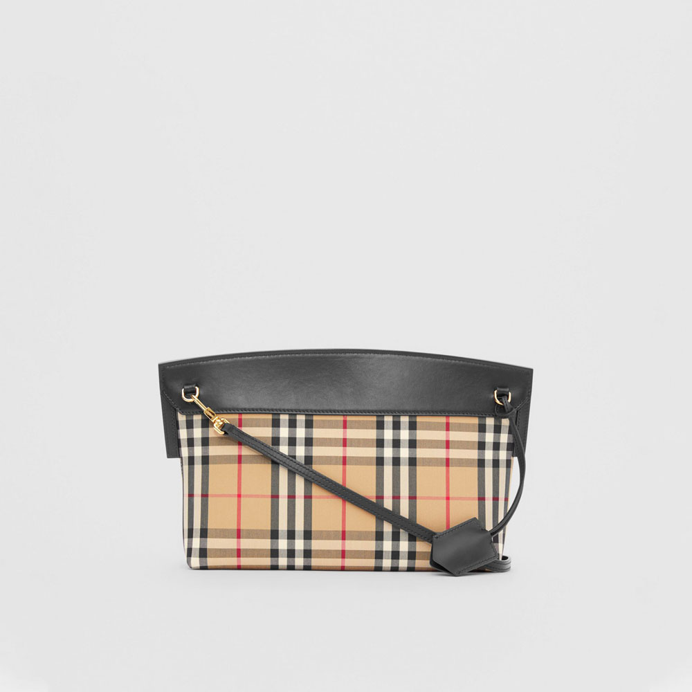 Burberry Vintage Check and Leather Society Clutch 80268361: Image 4