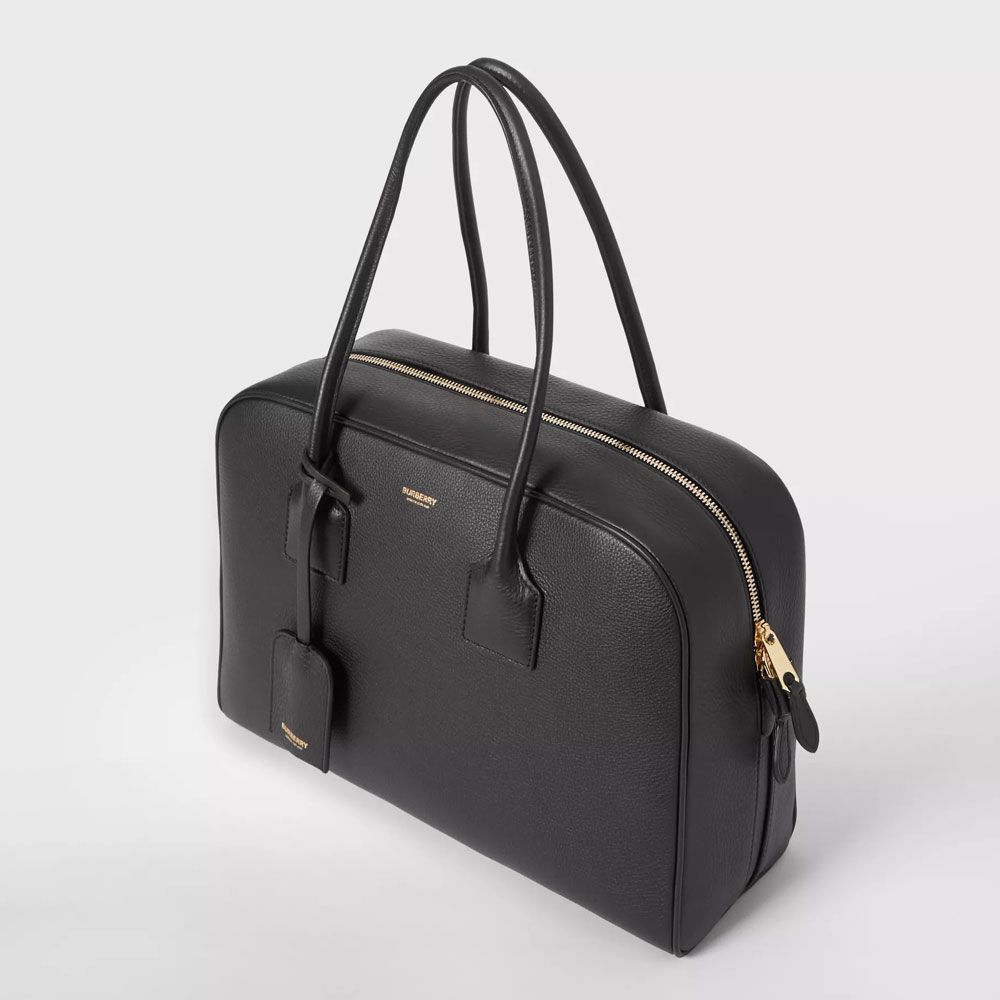 Burberry Large Leather Half Cube Bag in Black 80350531: Image 2