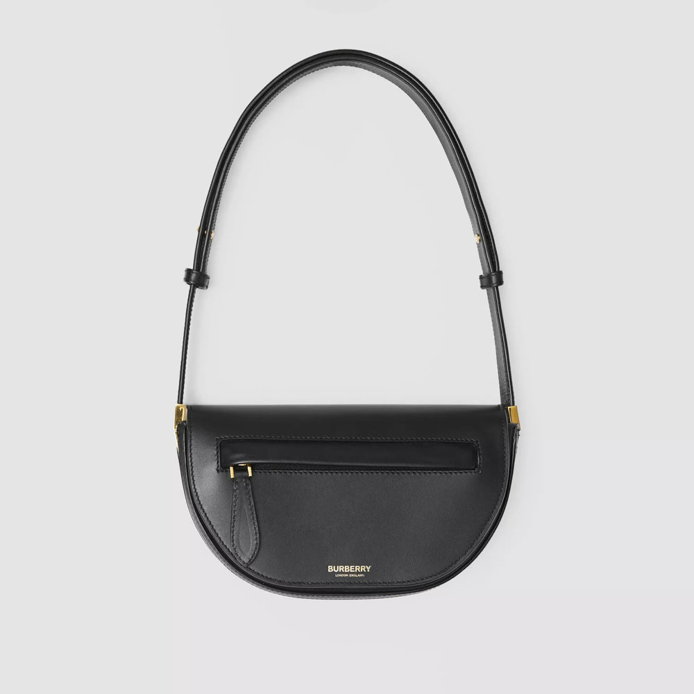 Burberry Mini Leather Olympia Bag in Black 80359841: Image 1