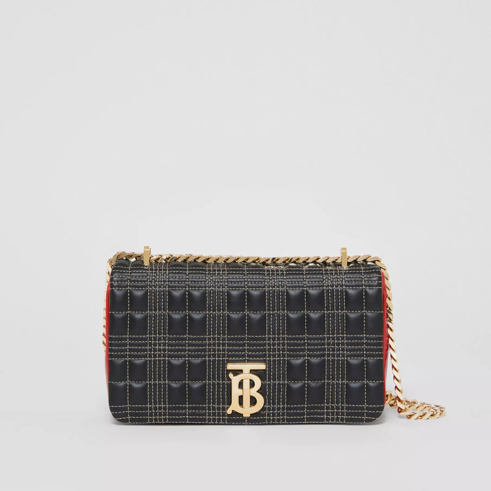 Burberry Small Quilted Tri tone Lambskin Lola Bag 80373771: Image 1