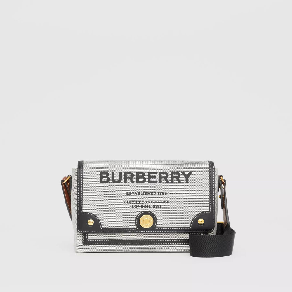 Burberry Horseferry Print Canvas Note Crossbody Bag 80398631: Image 1