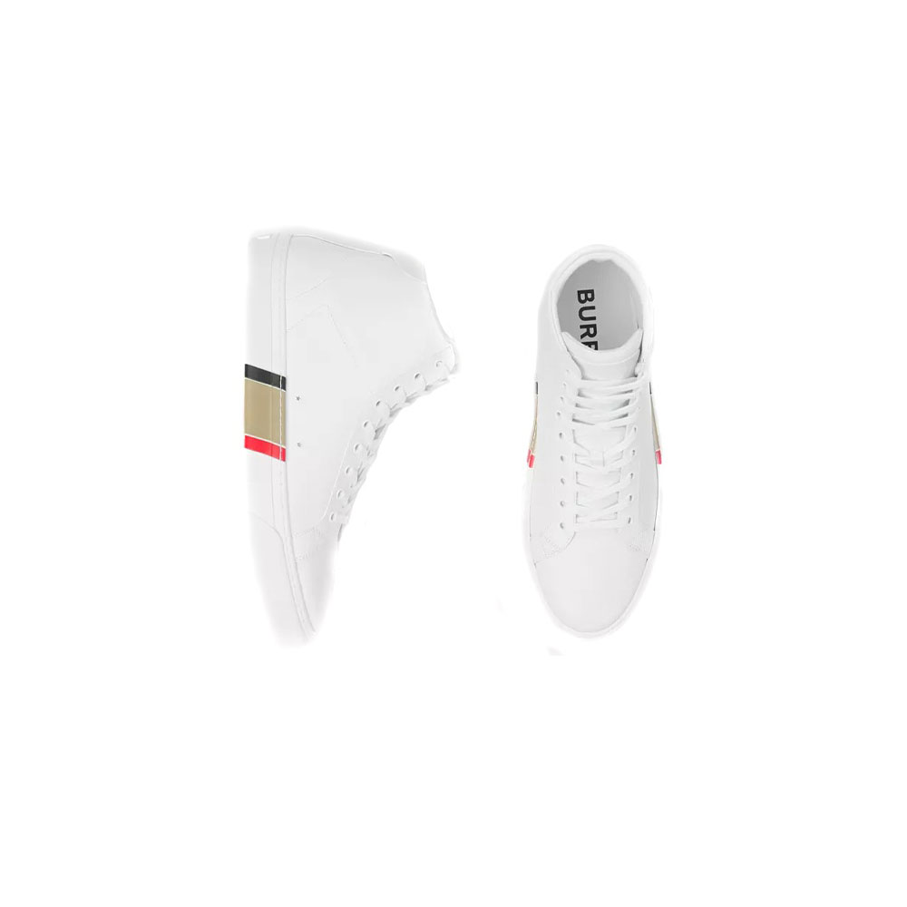 Burberry Casual Shoes Men High-Top White 80415761: Image 2