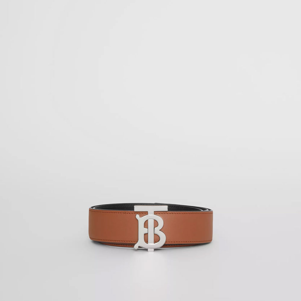 Burberry Reversible Leather TB Belt 80465371: Image 2