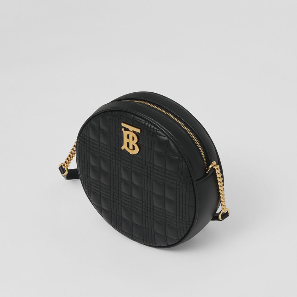 Burberry Quilted Lambskin Louise Bag in Black 80492231: Image 2