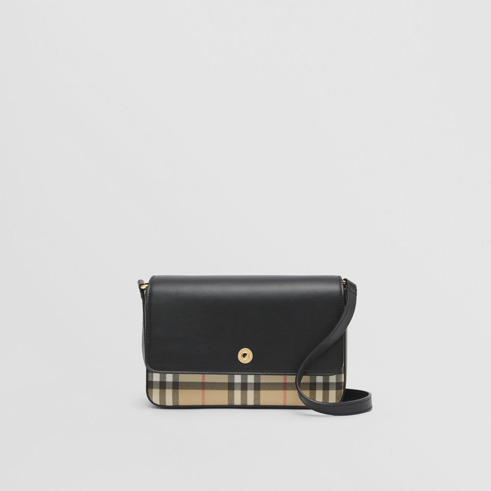 Burberry Vintage Check and Leather Penny Bag 80492431: Image 1