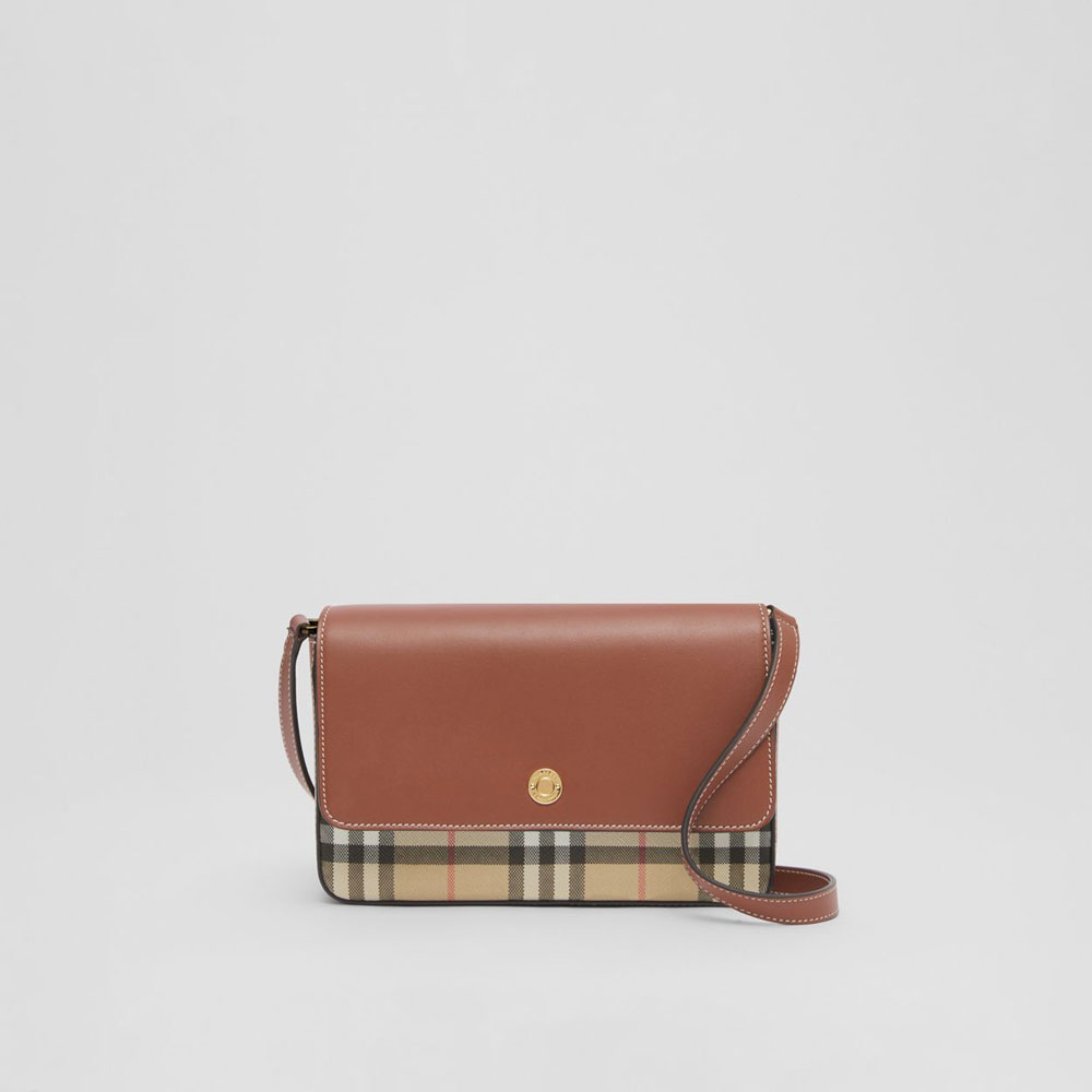 Burberry Vintage Check and Leather Penny Bag 80492441: Image 1