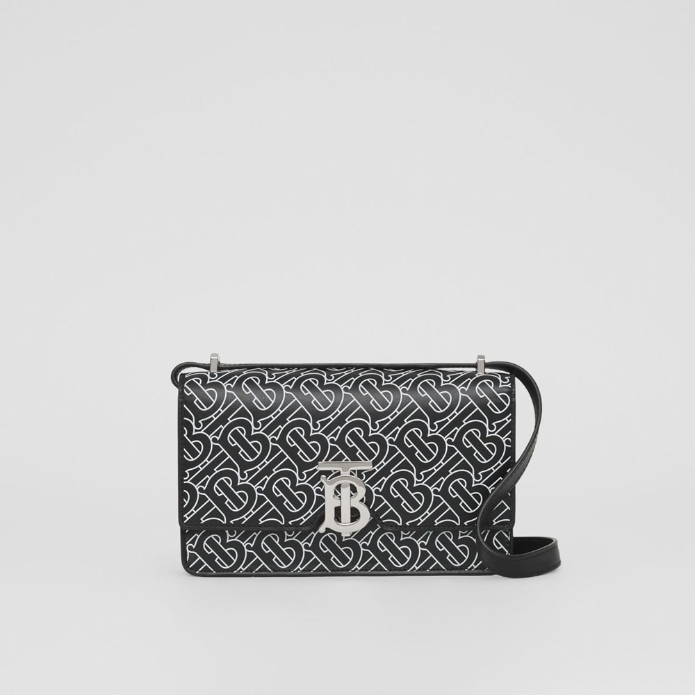 Burberry Monogram Print Leather Low Robin Bag 80492731: Image 1