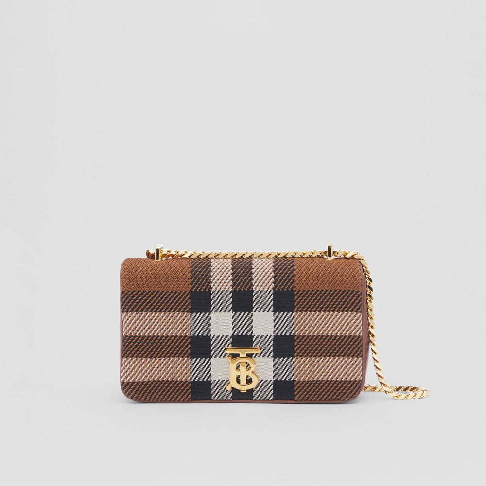 Burberry Small Knitted Check Lola Bag 80508761: Image 1