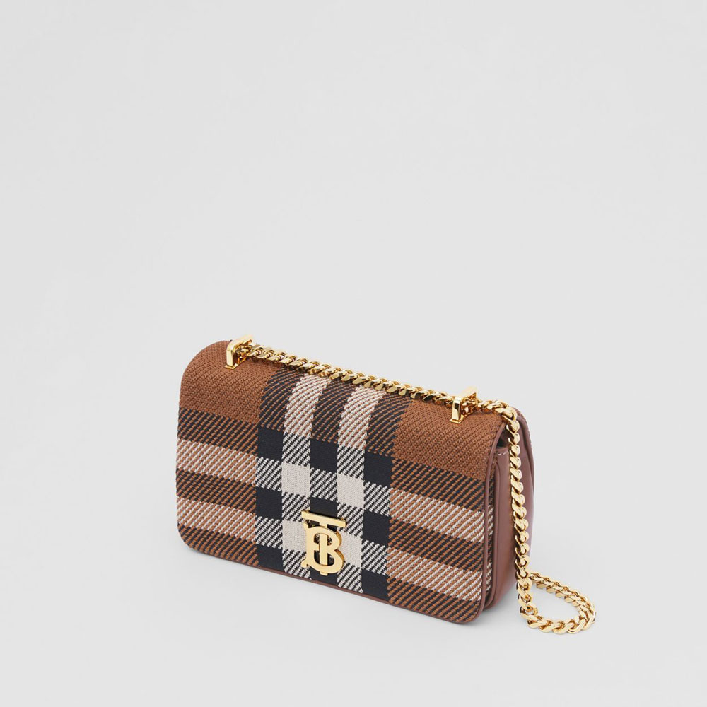 Burberry Small Knitted Check Lola Bag 80508761: Image 2