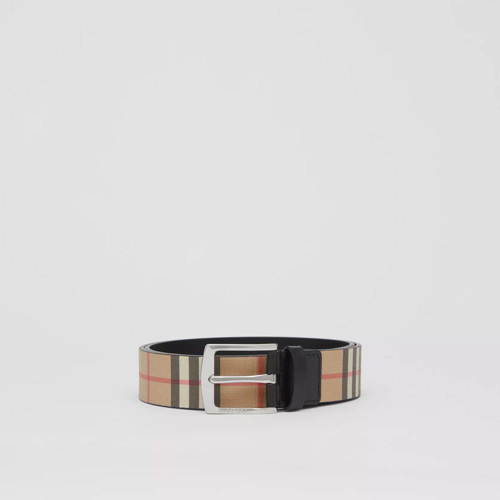 Burberry Vintage Check and Leather Belt 80527821: Image 2