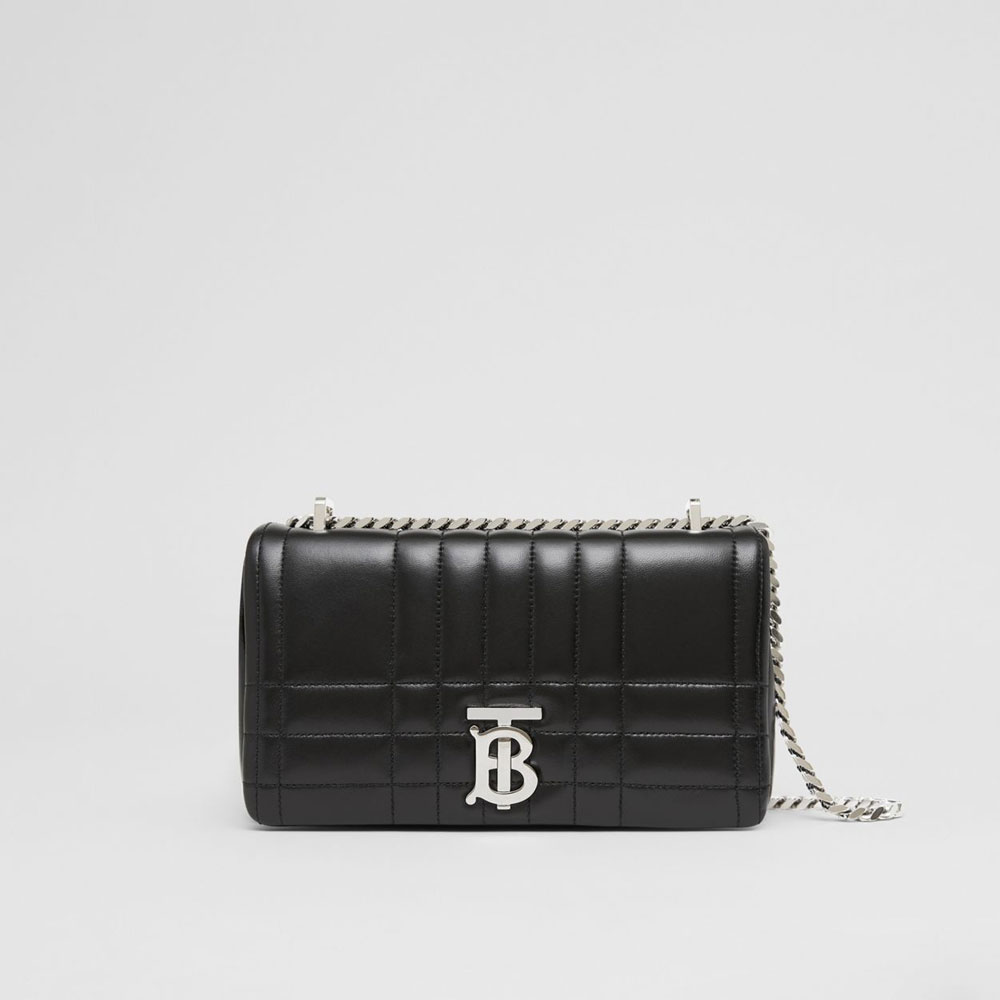 Burberry Quilted Leather Small Lola Bag in Black 80595101: Image 1