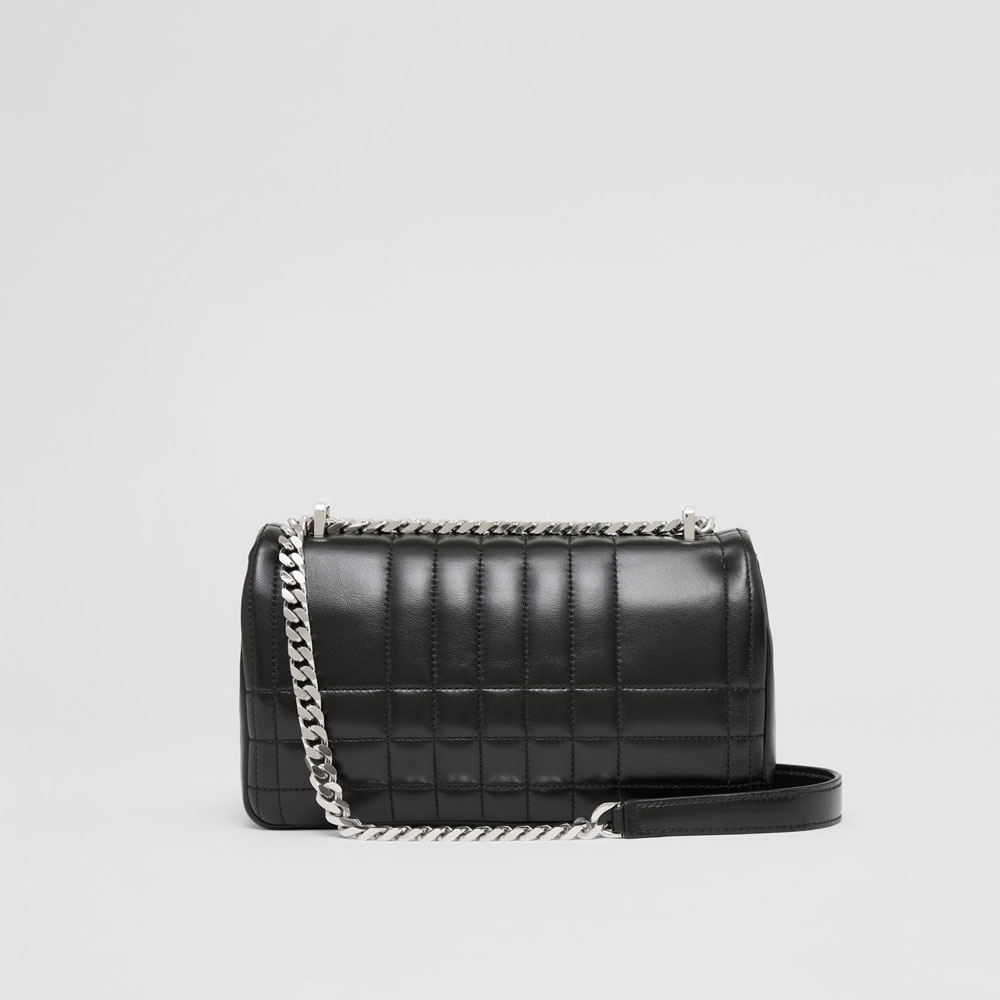 Burberry Quilted Leather Small Lola Bag in Black 80595101: Image 4