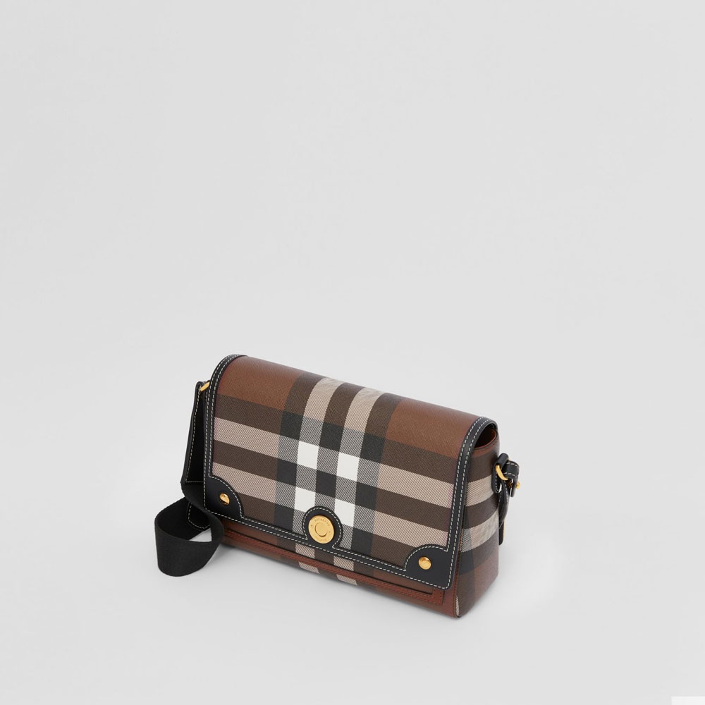 Burberry Exaggerated Check and Leather Note Bag 80631231: Image 2