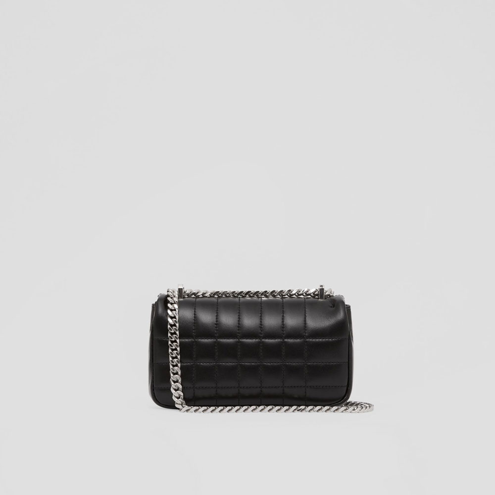 Burberry Quilted Leather Mini Lola Bag in Black 80648501: Image 4