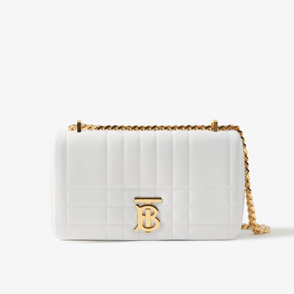 Burberry Small Lola Bag in Optic White 80661681: Image 1