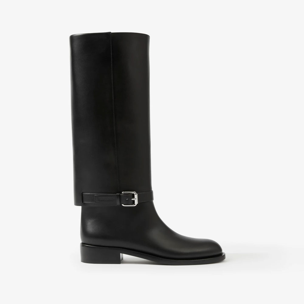 Burberry Leather Boots in Black 80664271: Image 2