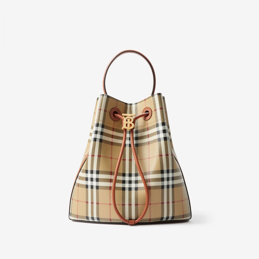 Burberry Small TB Bucket Bag in Archive Beige 80739481: Image 1