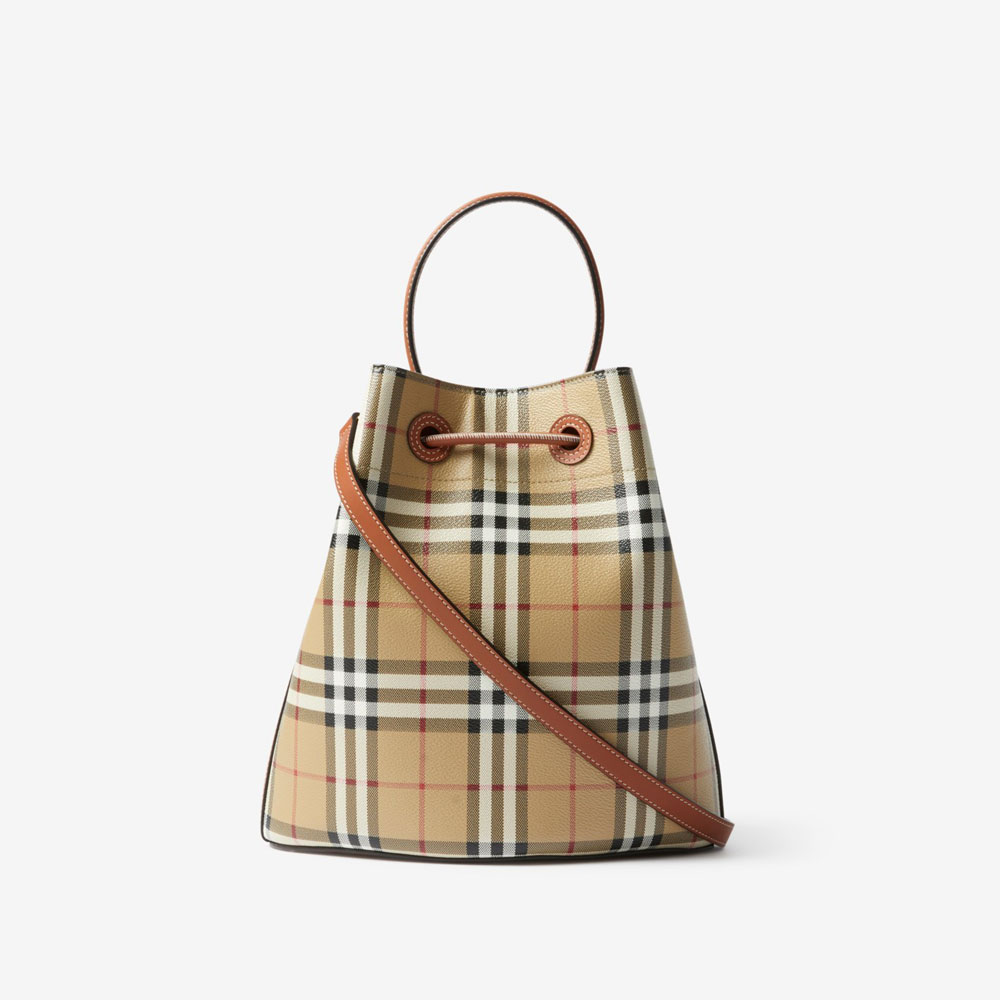 Burberry Small TB Bucket Bag in Archive Beige 80739481: Image 2