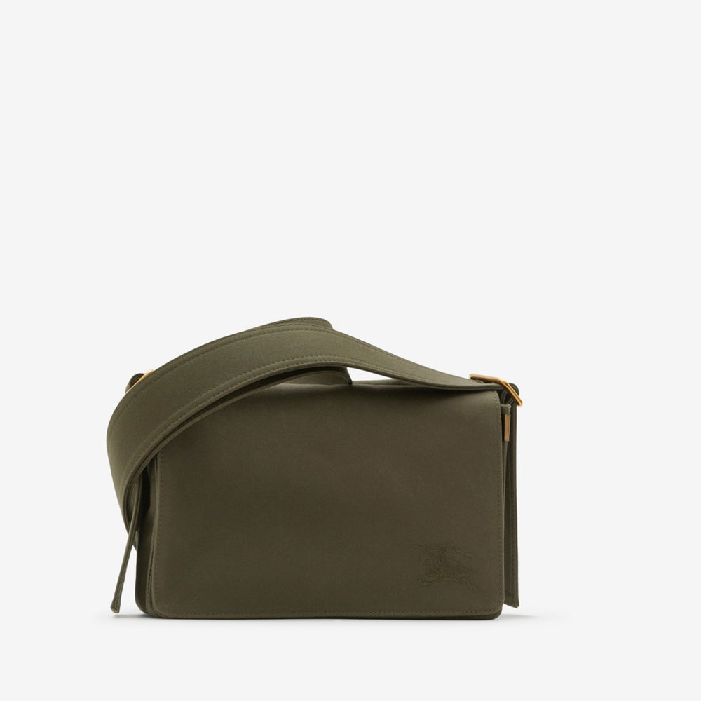 Burberry Trench Crossbody Bag in Olive Cotton Gabardine 80773991: Image 1