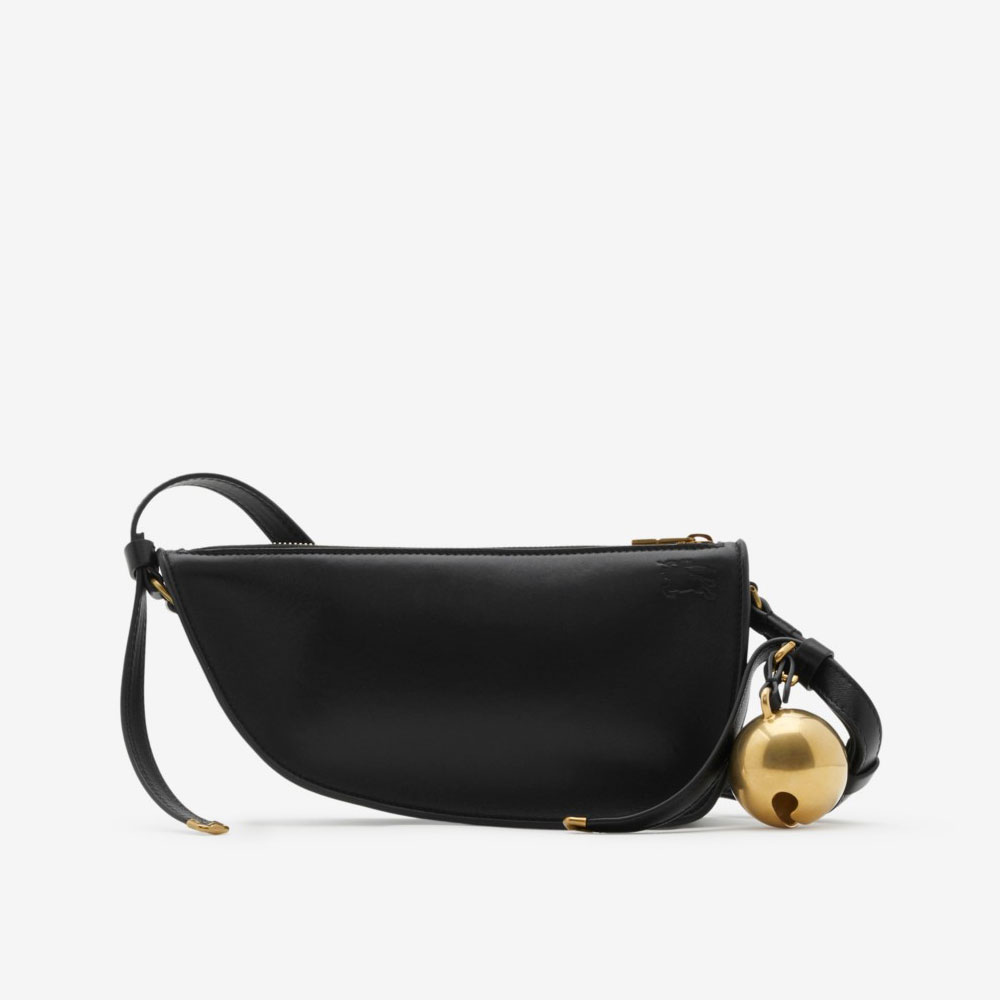 Burberry Mini Shield Sling Bag in Black 80775801: Image 2