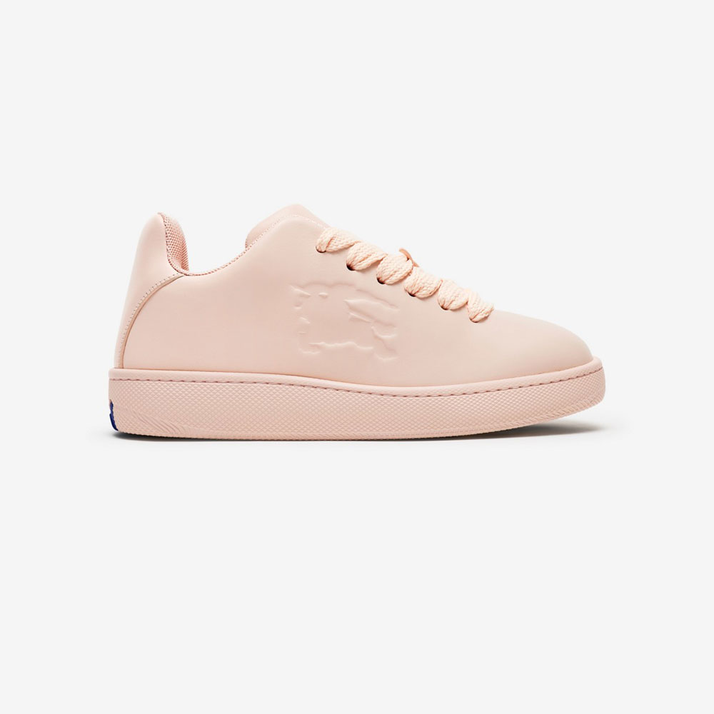 Burberry Leather Box Sneakers in Baby neon 80833941: Image 1