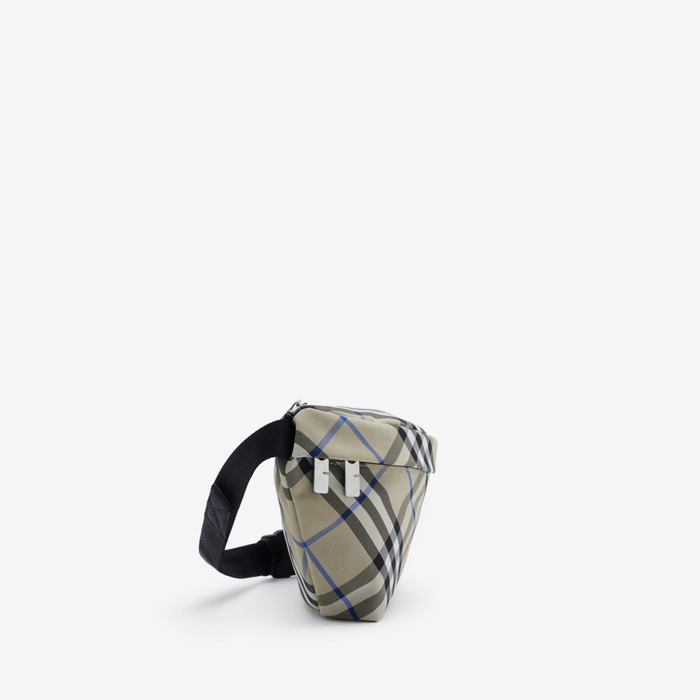 Burberry Check Belt Bag in Lichen Nylon 80917811: Image 2