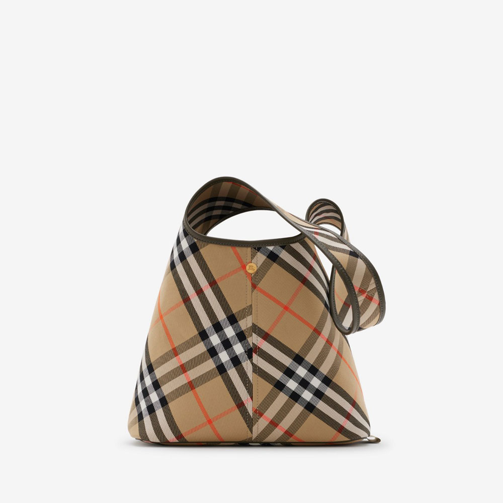 Burberry Small Check Shoulder Bag in Sand 80946781: Image 1