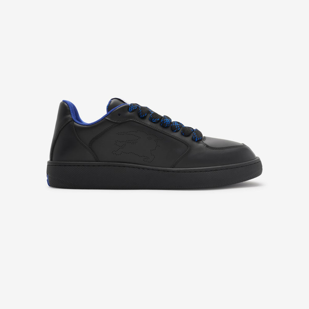 Burberry Leather Stock Sneakers in Black 80956921: Image 1